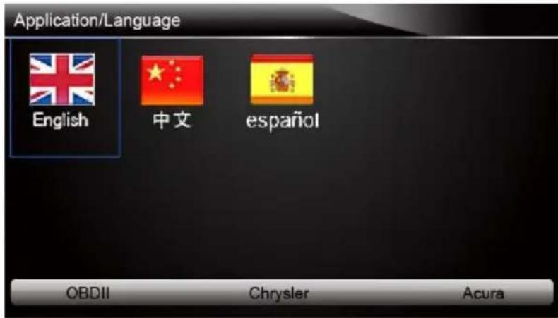 ANCEL AD610 Elite - Pour configurer la langue du système: - 2