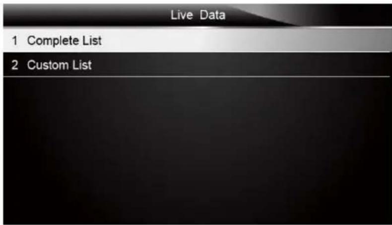 ANCEL AD610 Elite - Liste Complete des Données - 2