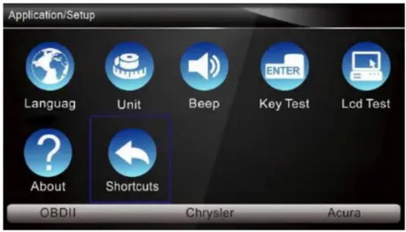 ANCEL AD610 Elite - Configurer les Touches de Raccourci - 1