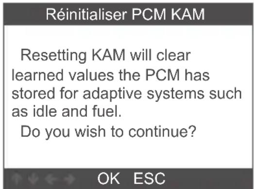 ANCEL FD700 - Réinitialiser PCM KAM - 1
