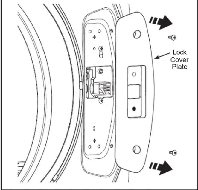 GE GFW350SPY - ⑦ REMOVE LOCK ASSEMBLY AND INSTALL ON OPPOSITE SIDE OF WASHER - 1