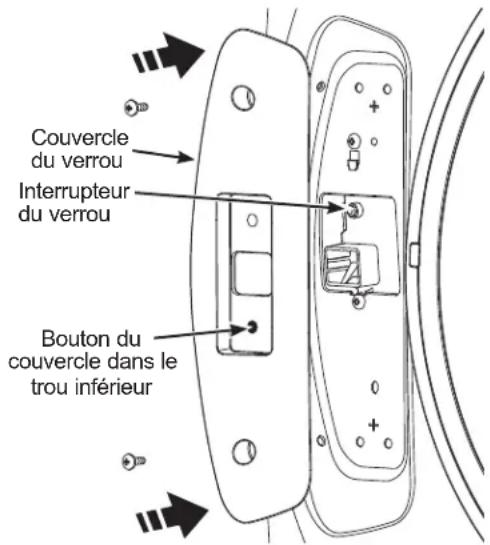 GE GFW350SPY - ⑦ RETIREZ L'ASSEMBLAGE DE VERROU ET INSTALLEZ-LE SUR LE CÔTÉ OPPOSÉ DE LA LAVEUSE (SUITE) - 2
