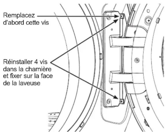 GE GFW350SPY - ⑨ REPLACEZ L'ASSEMBLAGE DE PORTE - 1
