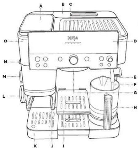 NINJA Luxe Café Premier ES601 - PARTS - 1