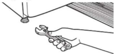 MAYTAG MED5605RU - Adjust leveling legs - 1