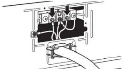 MAYTAG MED5605RU - Raccordement du câble d'alimentation à 4 fils - 3