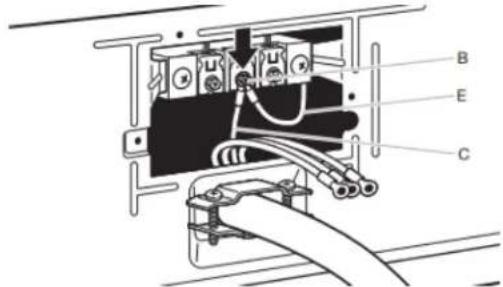MAYTAG MED5605RU - Connect neutral bond wire and neutral wire - 1