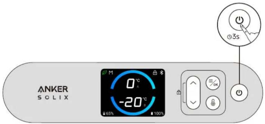 Anker SOLIX EverFrost 2 - Mise sous/hors tension - 2