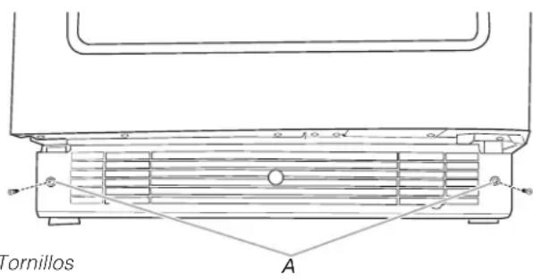 KITCHENAID KURR324SSB - Para quitar la rejilla de la base: - 1