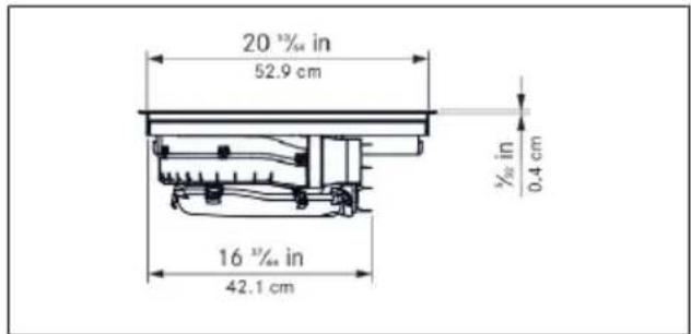 KITCHENAID KCID936SBL - Appliance dimensions KCID930SBL - 3