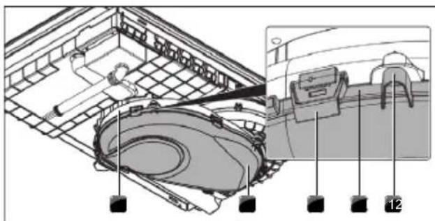 KITCHENAID KCID936SBL - Ouverture du boîtier de circulation de l'air - 1