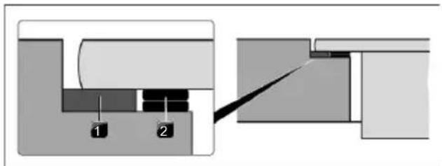 KITCHENAID KCID936SBL - Height adjustment plates for flush installation (optional) - 2