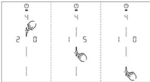 KITCHENAID KCID936SBL - There are three times to choose from: - 1