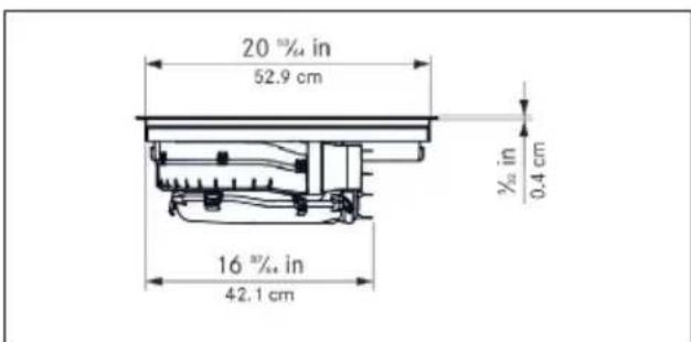 KITCHENAID KCID936SBL - Appliance dimensions KCID936SBL - 3
