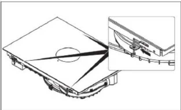 KITCHENAID KCID936SBL - Colocación de las abrazaderas de montaje - 1
