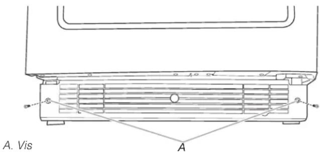 KITCHENAID KUWR324SSB - Pour enlever la grille de la base: - 1