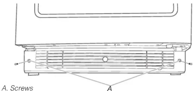 KITCHENAID KUWR324SSB - To remove the base grille: - 1
