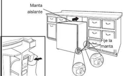 KITCHENAID KDTS624SBE - Fije la manta aislante - 1