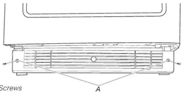 KITCHENAID KURL124SPA - To remove the base grille: - 1