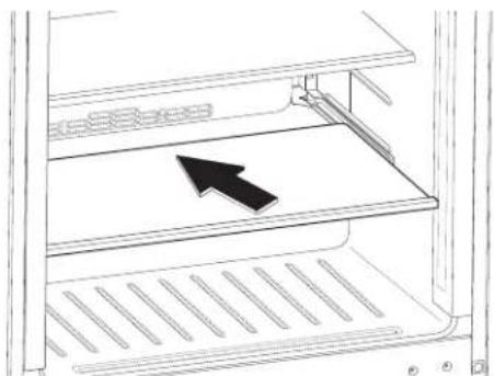 KITCHENAID KURL124SPA - To remove and replace bottom shelf: - 2