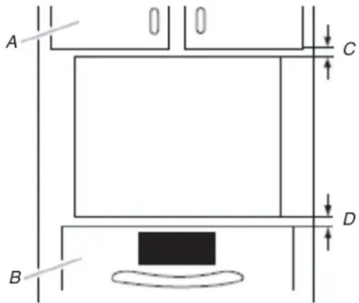 KITCHENAID KMBS730SBE - Espacios libres mínimos para la instalación - 1