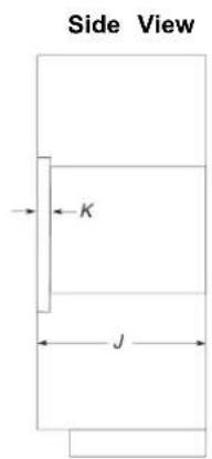 KITCHENAID KMBS730SBE - Cabinet Dimensions - Flush Installation - 2