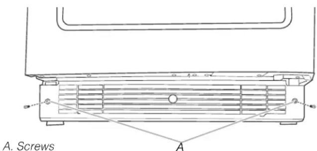 KITCHENAID KUWR524SJP - To remove the base grille: - 1