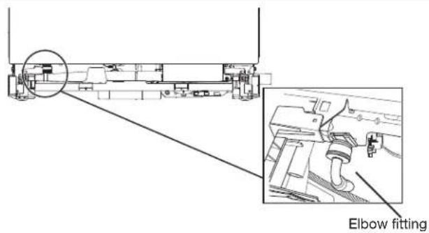 KITCHENAID KDPS424SPS - Tighten 90° elbow fitting to valve - 1