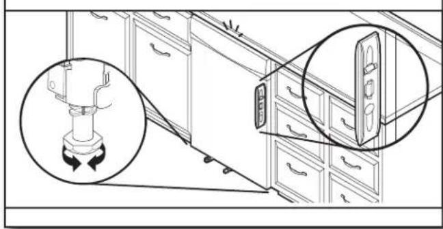 KITCHENAID KDPS424SPS - Level front legs - 5