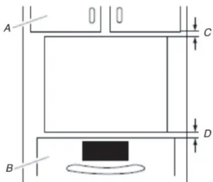 KITCHENAID KMBS730SJP - Minimum Installation Clearances - 1