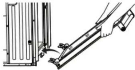 KITCHENAID KOES730SBE - Vuelva a colocar las puertas del horno - 2