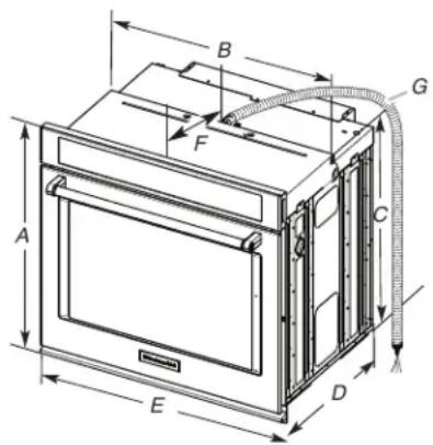 KITCHENAID KOES730SBE - Exigences d'emplacement - 1