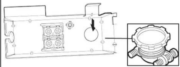 KITCHENAID KDPS724SPS - Fixer le cordon ou le fil dans le serre-cables - 1