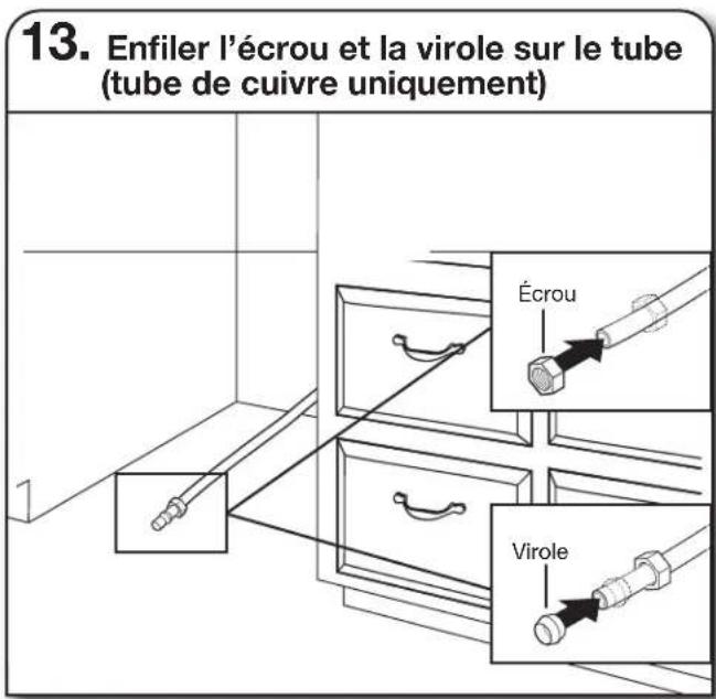 KITCHENAID KDPS724SPS - BRANCHEMENT DE L'ARRIVÉE D'EAU À LA VALVE DE DISTRIBUTION - 2