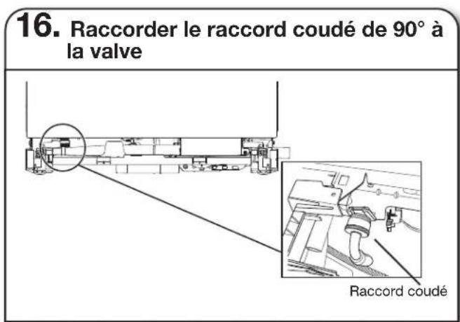 KITCHENAID KDPS724SPS - BRANCHEMENT DU TUYAU DE REMPLISSAGE À LA VALVE DE DISTRIBUTION - 1