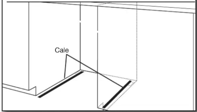 KITCHENAID KDPS724SPS - Surélever le plancher - ajouter des cales au besoin - 1