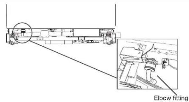KITCHENAID KDPS724SPS - Tighten 90^ elbow fitting to valve - 1