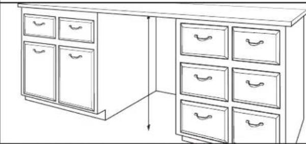 KITCHENAID KDPS724SPS - Measure cabinet opening - 1