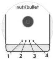 NUTRIBULLET Flex XL - Pruh LED kontrolek stavu baterie - 1