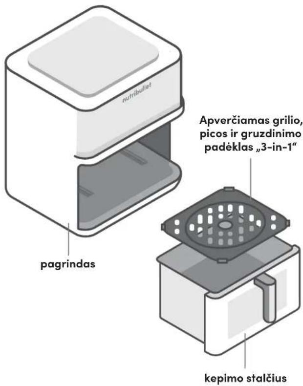 NUTRIBULLET CrispLite Vision - Surinkimo vadovas - 1
