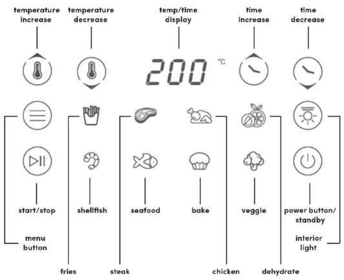 NUTRIBULLET CrispLite Vision - Control panel - 1
