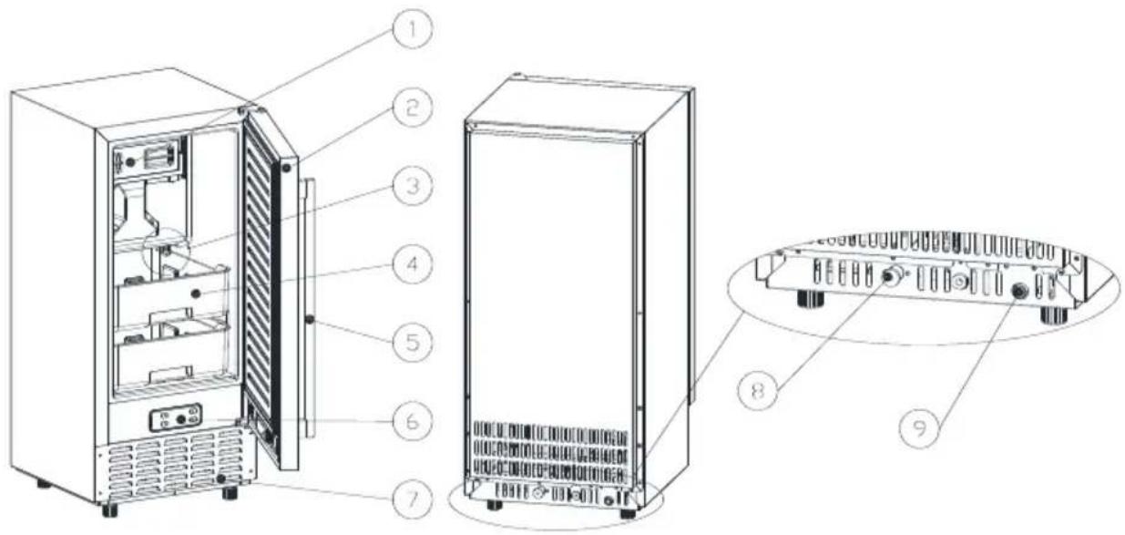 NewAir NCI066SSN0 - MAIN UNIT CONSTRUCTION AND ACCESSORIES - 1