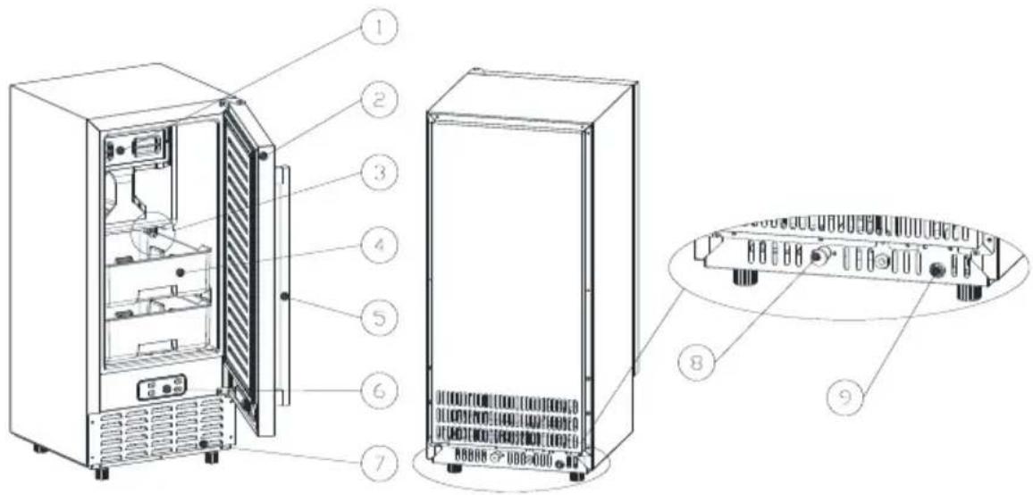 NewAir NCI066SSN0 - CONSTRUCCIÓN Y ACCESORIOS DE LA UNIDAD PRINCIPAL - 1