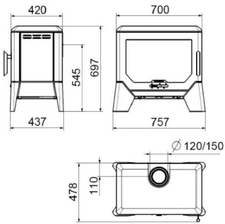 Wamsler F-Box - Méretrajzok - 1