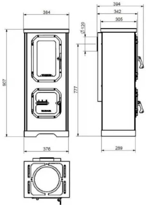 Wamsler Colorado - Dimensional drawings - 2