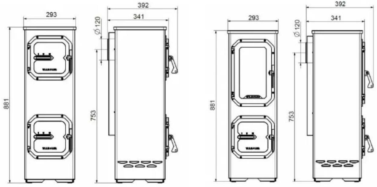 Wamsler Colorado - Dimensional drawings - 1