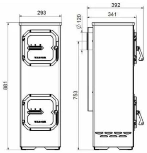 Wamsler Colorado - Plans avec les dimensions, Données - 1