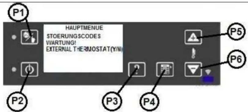 Wamsler WP 2-8 - AUTORIZZAZIONE DEL TERMOSTATO ESTERNO NEL SOFTWARE - 3