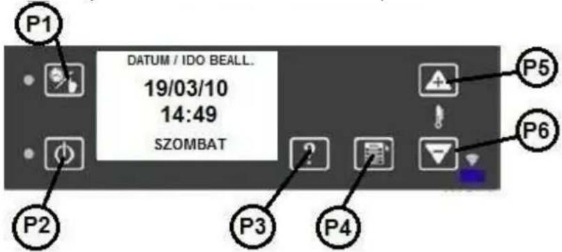 Wamsler WP 2-8 - DÁTUM /IDŐ BEÁLLÍTÁS - 1