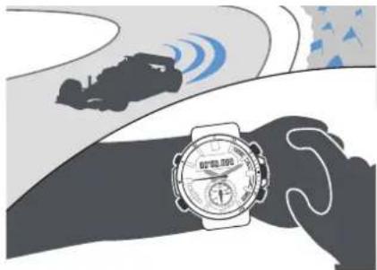 CASIO Edifice ECB-800 - Exemple : enregistrement du temps par tour d'une course - 1
